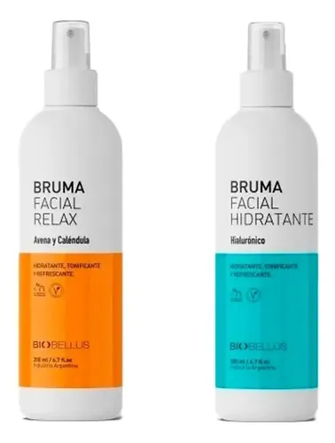 Bruma Facial Biobellus Hialurónico + Bruma de avena y Caléndula Hidratante Día/Noche 200ml