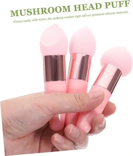 Juego De 6 Esponjas De Maquillaje, Mini Borla Para Polvos, E