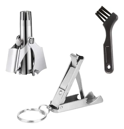 Nose Hair Trimmer And Nail Scissors For Easy Grooming 1set