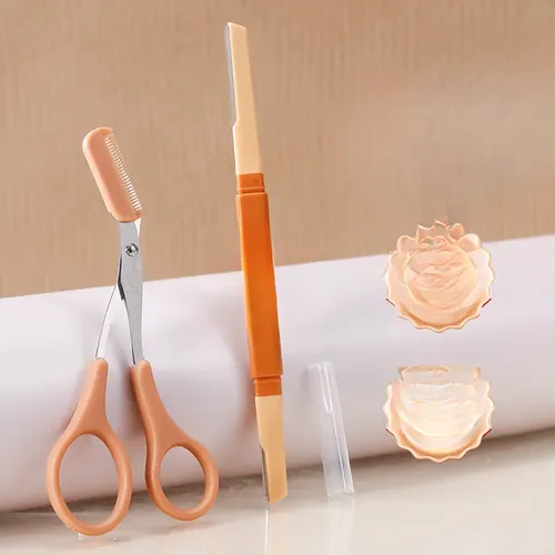 Kit De Recorte De Cejas Seguro Y Portátil Para Hombres Y Muj