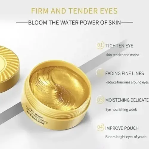 Bioaqua Parches Antiarrugas De Oro Hidratantes Para Ojos Tipo De Piel Todo Tipo De Piel