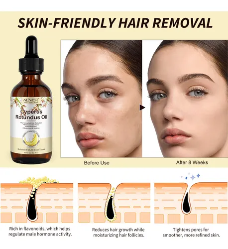 Aceite Natural De Ciprés Para Reducir El Vello Facial Y Corp