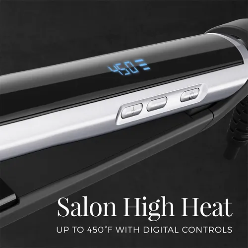 Plancha De Pelo Remington Pearl Pro Cerámica 1 , Negro Y Bla Negro