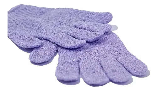 Par Guante Baño Exfoliante Suave Spa Facial Corporal
