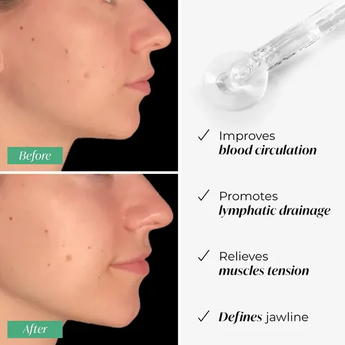 Masajeador Facial Gua Sha Plantifique Jade Esculpir Rostro