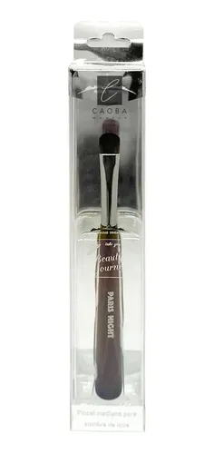 Brocha Individual Mediana Chata Sombras De Ojos Caobamakeup