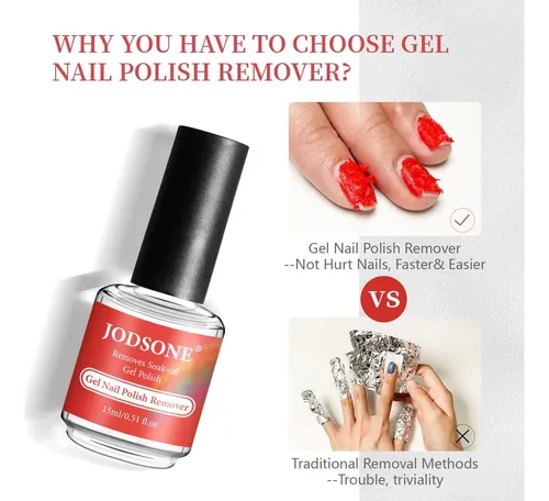 Removedor De Esmalte De Uñas En Gel Jodsone 15ml Con