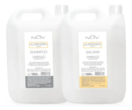 Kit Nov Shampoo Y Acondicionador Acido Almendras 1900ml