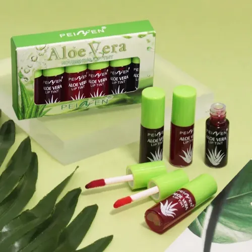 6piece Aloe Vera Lip Gloss Set, Moisturizing Liquid Lipstick