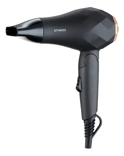 Secador Pelo Plegable 2 Velocidades 1000w 110v 220v Boquilla Color Negro