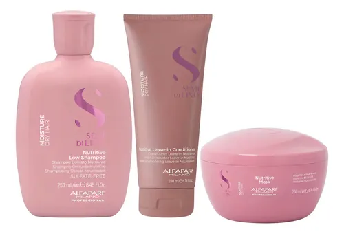 Alfaparf Semi Di Lino Kit Shampoo + Acond. + Mask 650ml Neto
