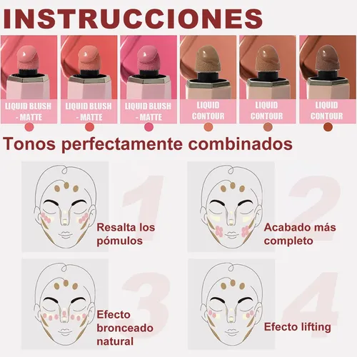 Dúo Rubor Y Bronzer Líquido Heci Beauty 12 Ml