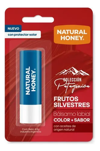 Natural Honey Bálsamo Color Y Sabor Frutos Silvestres