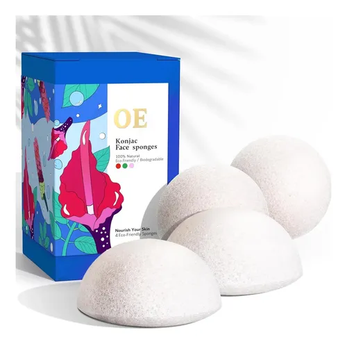 Esponja Konjac Facial 4 Uds Earth Beauty