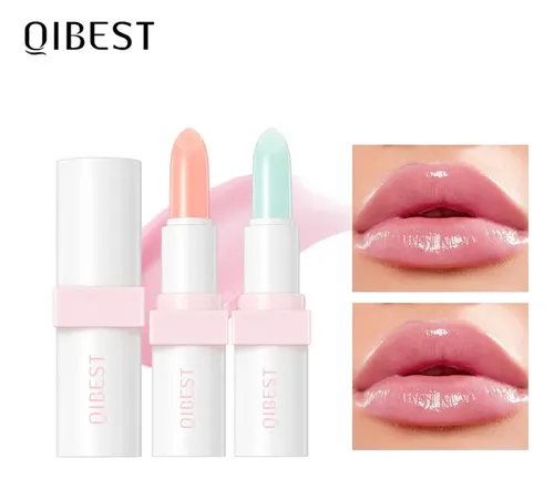 Qibest Bálsamo Labial Que Cambia Color Hidratante Antiarruga