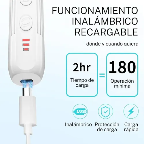 Para Uñas Profesional, Lima De Uñas Eléctrica, Kit Taladro