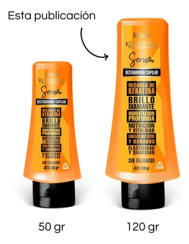 Kit 2 Serum Keratotal Capilar X 120 Gr – Bellissima