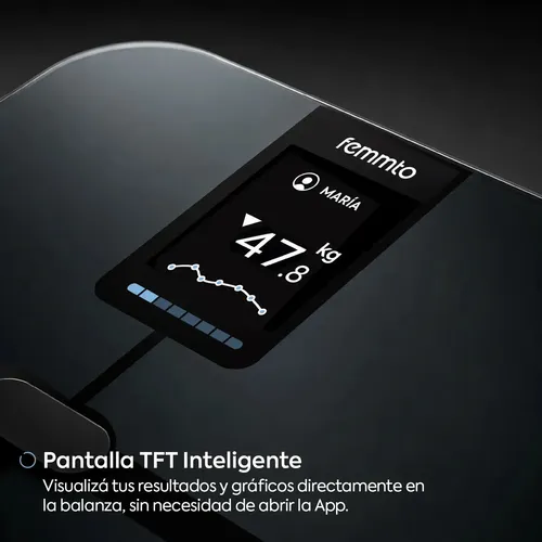 Balanza Digital Bluetooth Corporal Personal Personas Bioimpedancia Pantalla TFT Inteligente Femmto