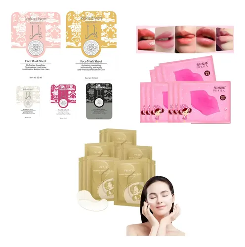 Set Skincare 24 Mascarillas Facial 24 Labios 24ojeras Parche