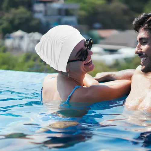 2 Gorros De Baño Plisados Para Mujer, Para Cabello Largo
