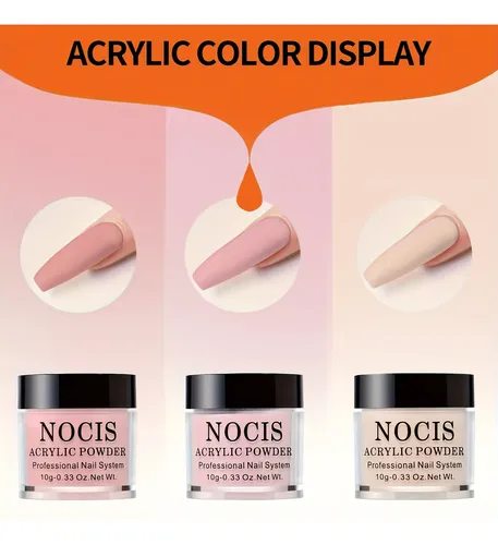 Kit Profesional De Uñas Acrílicas, Completo Con Monómero Líq