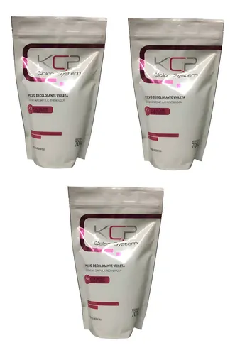 3 Polvo Decolorante Violeta Kcb Color System 9 Tonos 700g
