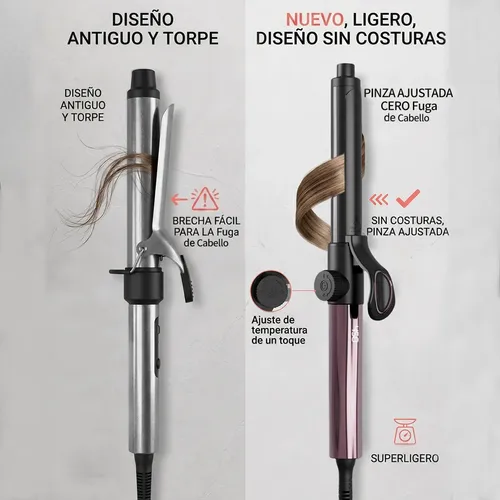 Tenaza Rizadora Cabello 32 Mm Cerámica Anti Frizz Smoky -z