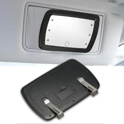 Espejo Solar Para Coche, 2 Unidades, Espejo Cosmético Para Maquillaje, Protección Solar, V