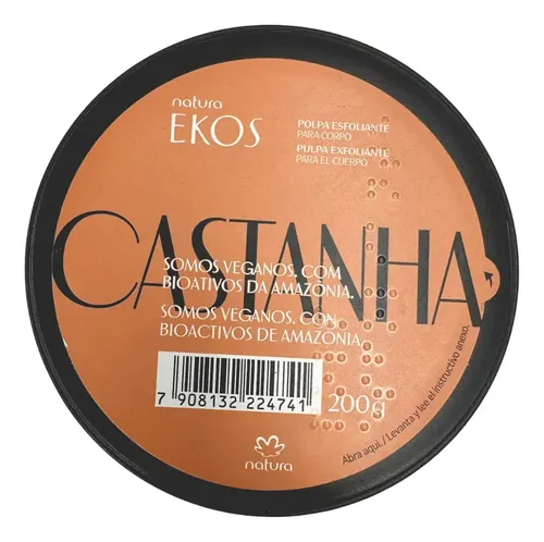 Exfoliante Castaña Cuerpo Ekos 200g en pulpa