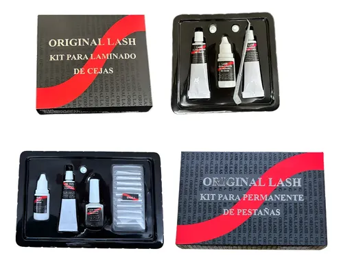 Kit Permanente + Kit Laminado De Cejas Original Lash