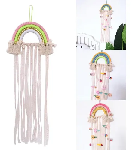 Soporte Para Pinzas De Pelo Rainbow Wall Fj A03 Para Niñas