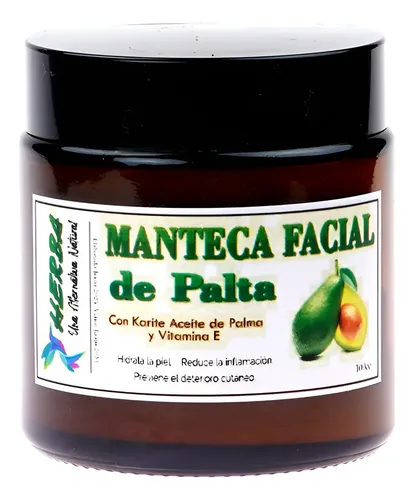 Manteca Facial De Palta 100gr. Pote De Vidrio