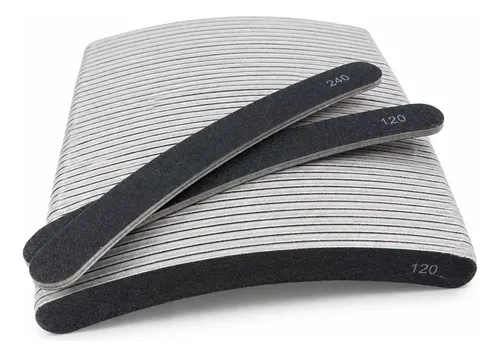 X10 Limas Banana Manicura Uñas Esculpidas Gramaje 120/240