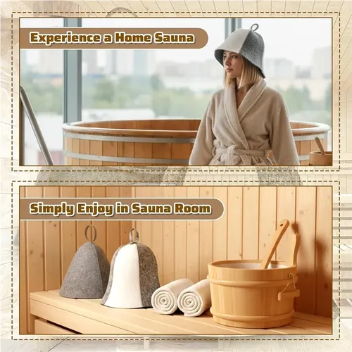 2 Gorros De Baño Para Sauna