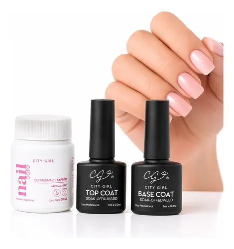 Base Coat +top Coat City Girl 7ml Semipermanente