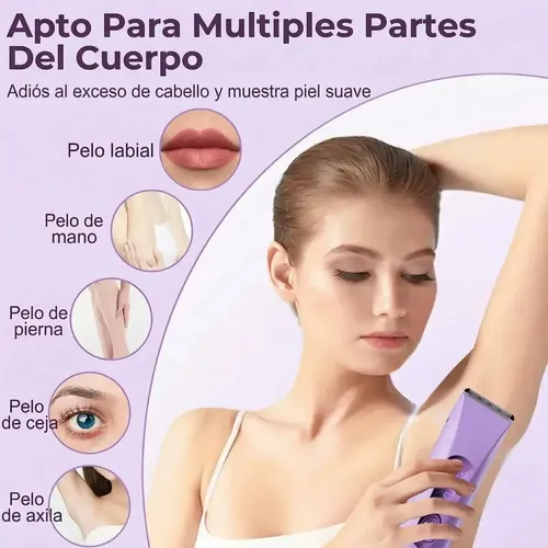 Y Depiladora For Mujer Rasuradora Electrica Doble Cabeza