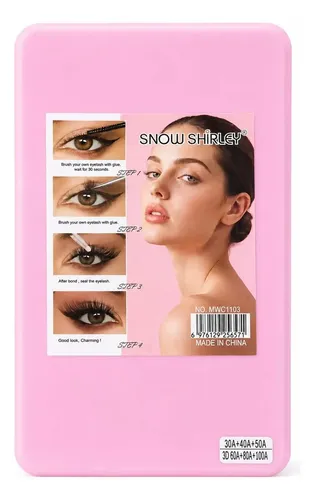 Kit Extensiones Pestañas Pegamento Salon Pro + 5 Anillos Negro C