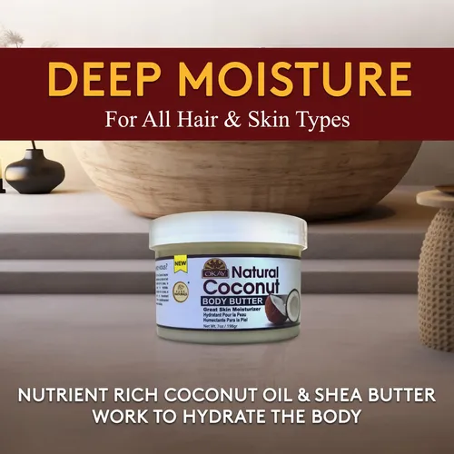 Manteca De Coco Okay 100% Natural Suave 198 G