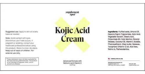 Crema Facial Ácido Kójico 4% Retinol A Vitamina E 96.39g