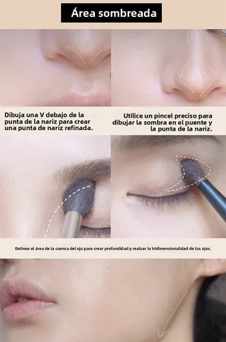 Maycheer Paleta 3 Contorno Sombra Nariz Iluminador Larga Dur