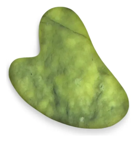 Gua Sha Jade Verde Masaje Facial Antiedad Cuello