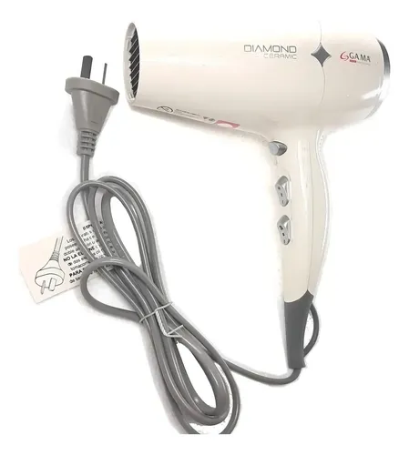 Secador De Pelo Gama Diamond Ceramic 2300w Profesional Color Blanco
