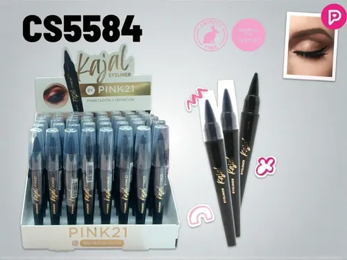Delineador Kajal Negro Ultra Definición Pink 21