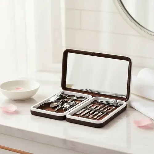 Set Manicura Pedicura Estuche 12 Piezas Dehuka Alicate Tijera Lima