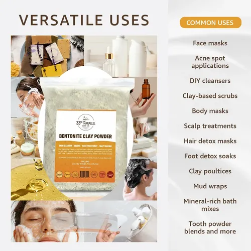 Arcilla Bentonita Orgánica Natural Para Mascarillas Y Jabon