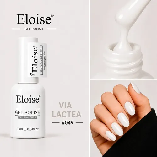 Esmaltes Semipermanentes Eloise Para Uñas Uv/led A Elección Via Lactea O Blanco Milky