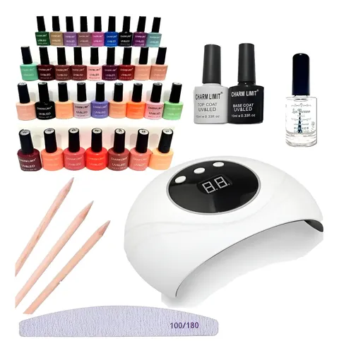 Kit Inicial X14u. Manicuria Semipermanente Led/ Uv Inicio