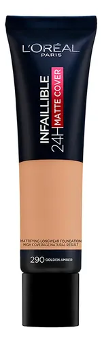 Base de maquillaje líquida L’Oréal Paris Infallible Infaillible Matte Cover Base De Maquillaje L’oréal Paris Infaillible Matte Cover tono 290 – golden amber – 30mL