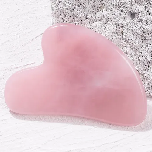 Rascador Facial Rose Massager Gua Jade Sha Tool Natural