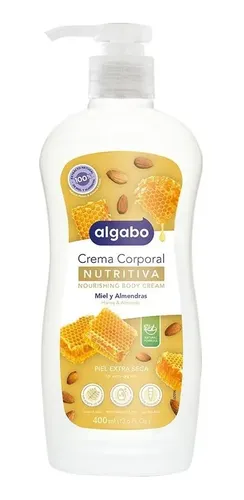 Crema Corporal Miel Y Almendras 400ml Algabo